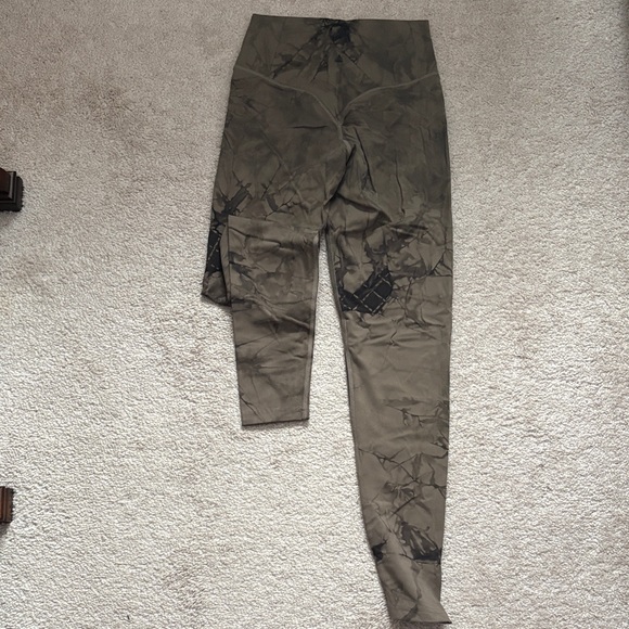 Tye Dye Brown High Waisted Leggings - Picture 1 of 6